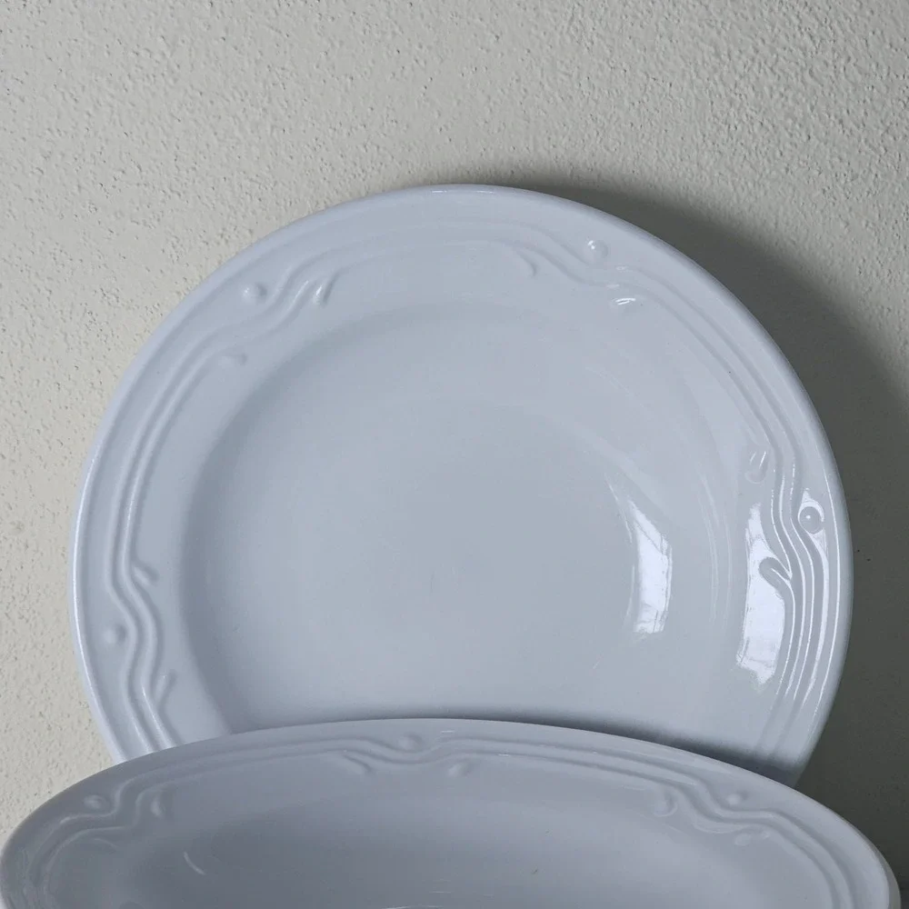 Vintage Totally Today Fantasia White Embossed Small Dessert Bowls‎ Set of 4